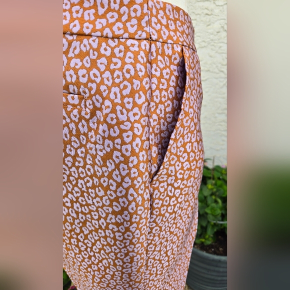 NWT Kate Spade Flora Leopard Jaquard Pant - Sz 4 - Picture 14 of 16
